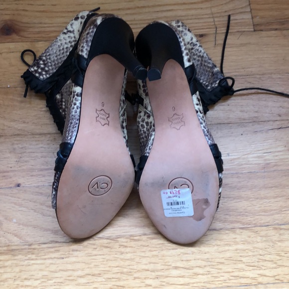 Stunning vintage Cynthia Vincent open toe booties!!! - Picture 7 of 8